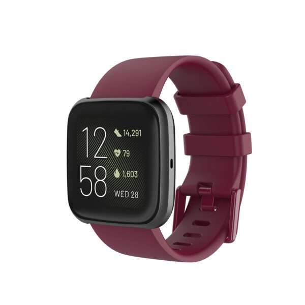 Fitbit Versa 1/2 Silicone Strap Double Loop - Maroon