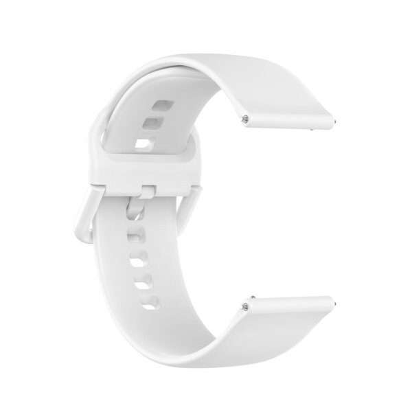 Fitbit Versa 1/2 Silicone Strap with Color Buckle - White