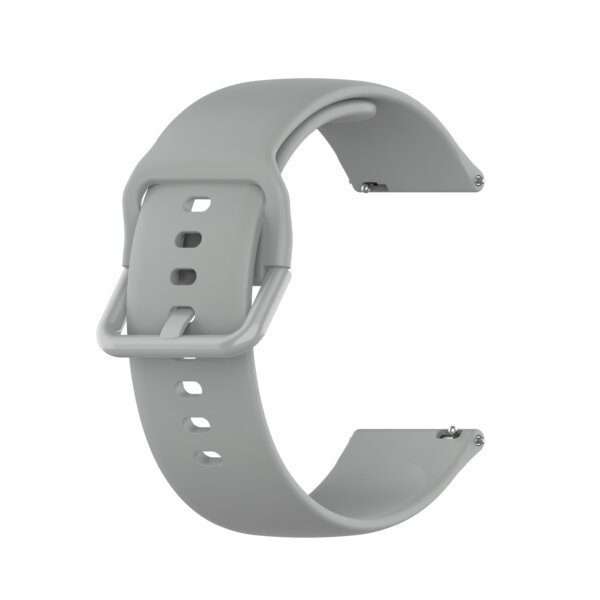 Fitbit Versa 1/2 Silicone Strap with Color Buckle - Grey