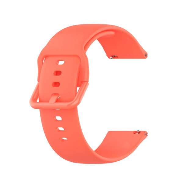 Fitbit Versa 1/2 Silicone Strap with Color Buckle - Orange