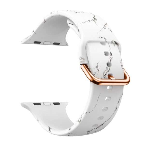 Apple Watch Printed Silicone Strap - Marble Print