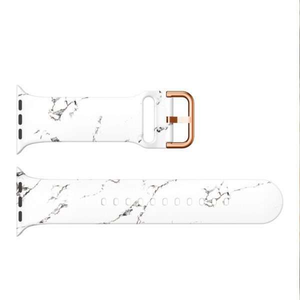 Apple Watch Printed Silicone Strap - Marble Print