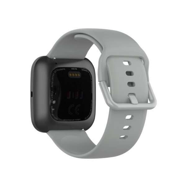 Fitbit Versa 1/2 Silicone Strap with Color Buckle - Grey