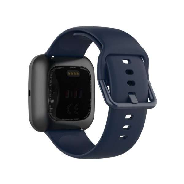 Fitbit Versa 1/2 Silicone Strap with Color Buckle - Navy