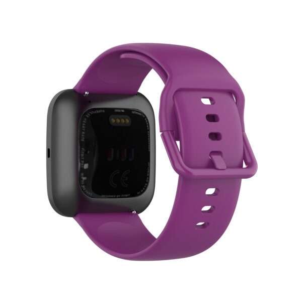 Fitbit Versa 1/2 Silicone Strap with Color Buckle - Purple