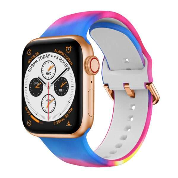 Apple Watch Printed Silicone Strap - Tye Dye