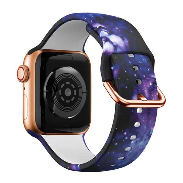 Apple Watch Printed Silicone Strap - Starry Sky