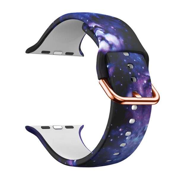 Apple Watch Printed Silicone Strap - Starry Sky