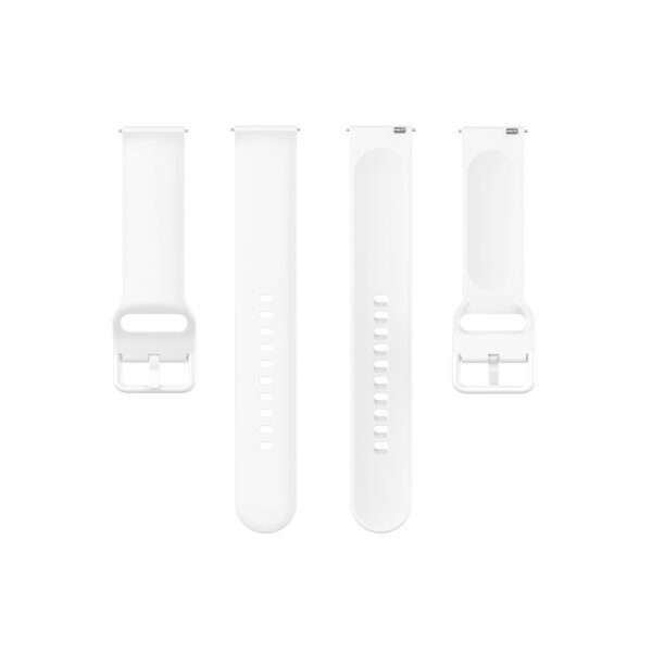 Fitbit Versa 1/2 Silicone Strap with Color Buckle - White