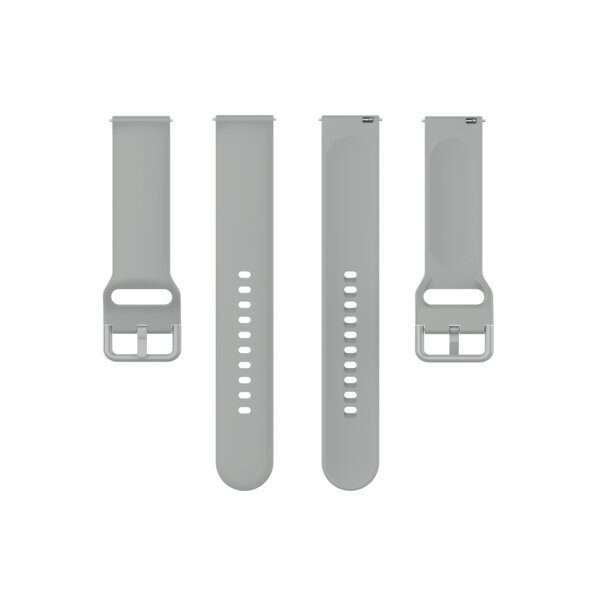 Fitbit Versa 1/2 Silicone Strap with Color Buckle - Grey