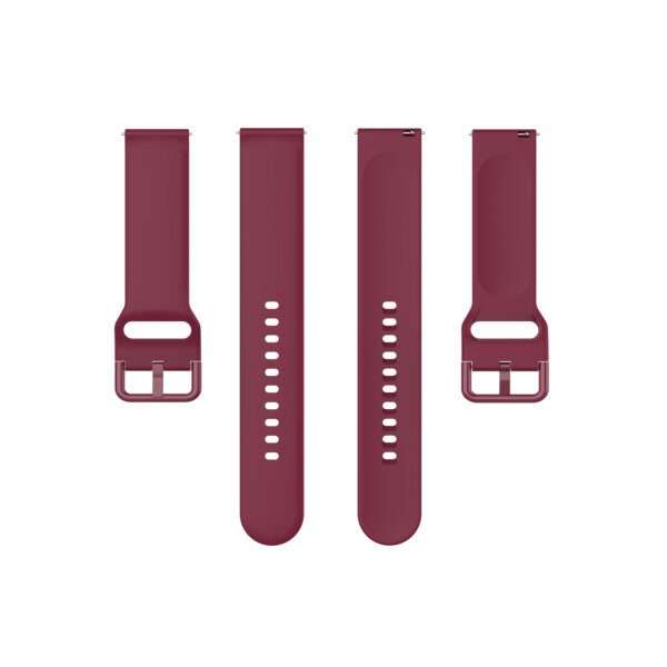 Fitbit Versa 1/2 Silicone Strap with Color Buckle - Maroon