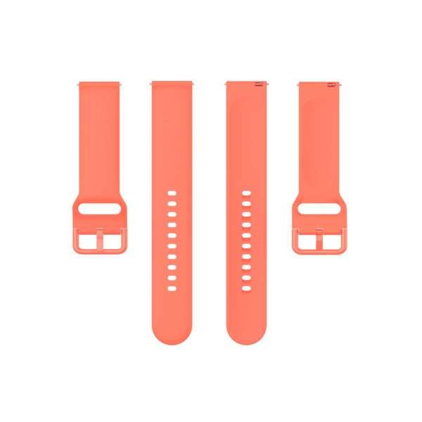 Fitbit Versa 1/2 Silicone Strap with Color Buckle - Orange