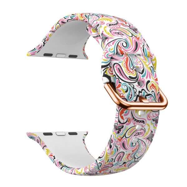 Apple Watch Printed Silicone Strap - Fireworks