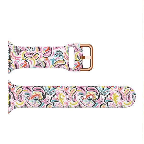 Apple Watch Printed Silicone Strap - Fireworks