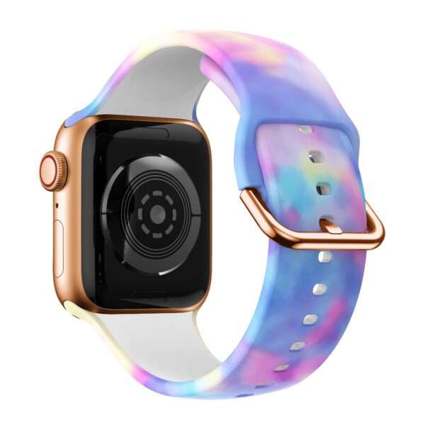 Apple Watch Printed Silicone Strap - Holographic Print