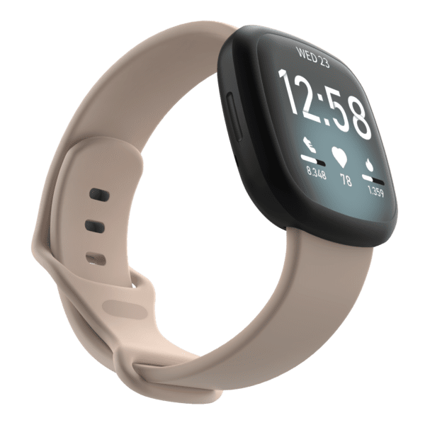 Fitbit Versa 3/4 & Sense Silicone Strap - Beige