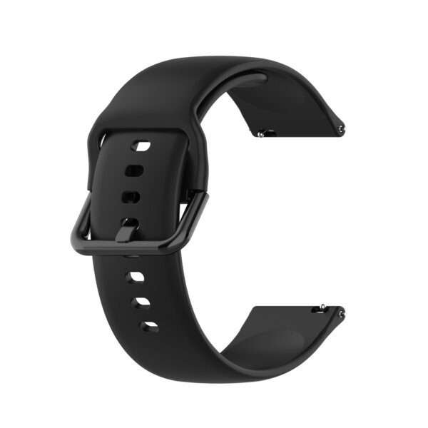 Fitbit Versa 1/2 Silicone Strap with Color Buckle - Black