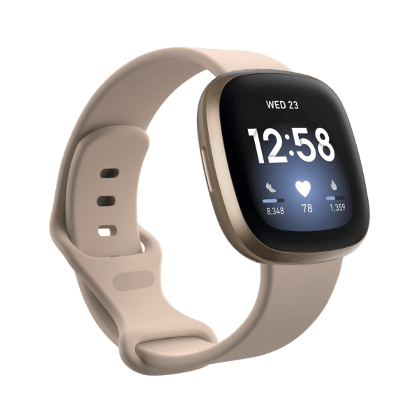 Fitbit Versa 3/4 & Sense Silicone Strap - Beige