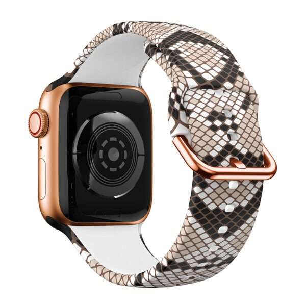 Apple Watch Printed Silicone Strap - Snake Skin