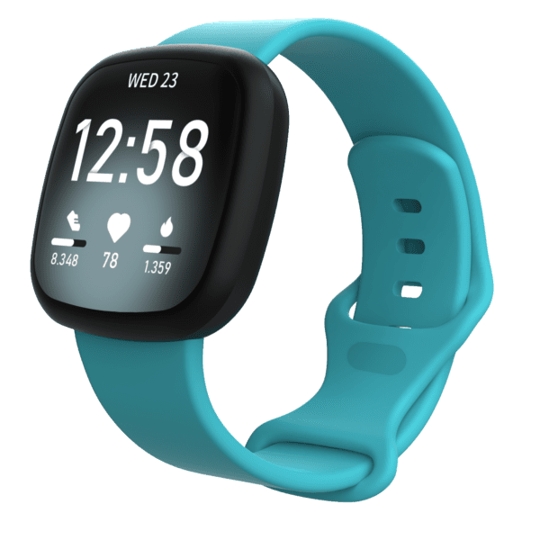 Fitbit Versa 3/4 & Sense Silicone Strap - Turquoise