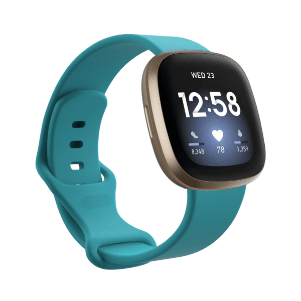 Fitbit Versa 3/4 & Sense Silicone Strap - Turquoise
