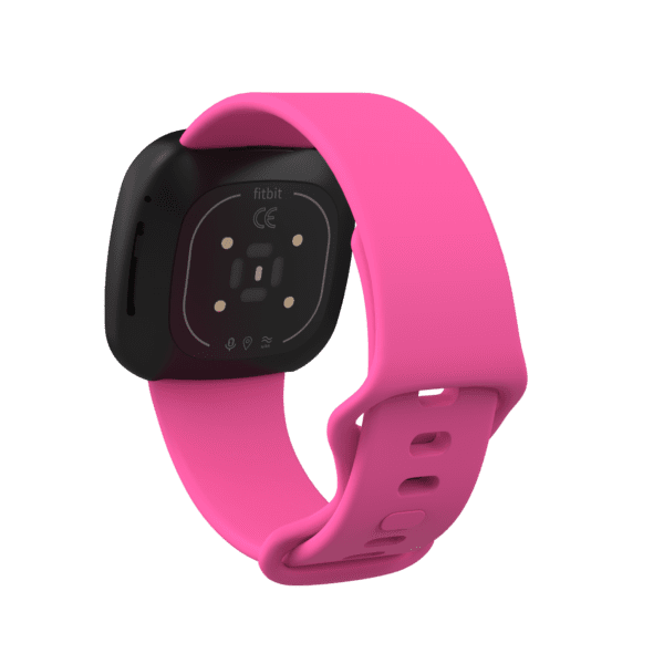 Fitbit Versa 3/4 & Sense Silicone Strap - Dark Pink