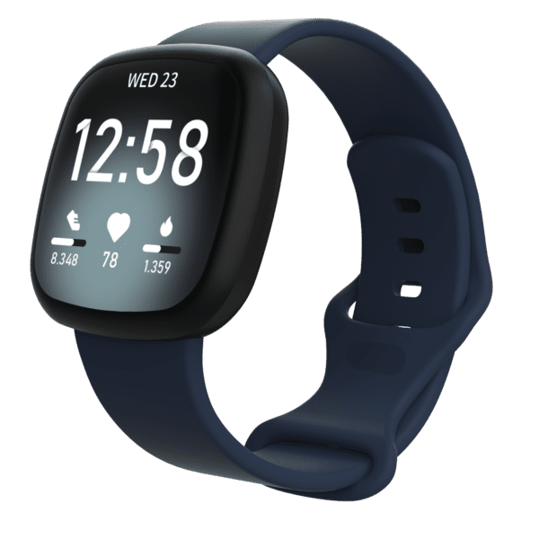 Fitbit Versa 3/4 & Sense Silicone Strap - Navy