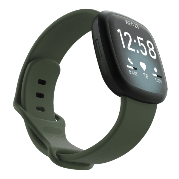 Fitbit Versa 3/4 & Sense Silicone Strap - Army Green