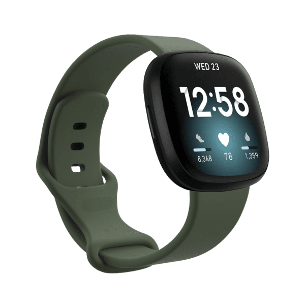 Fitbit Versa 3/4 & Sense Silicone Strap - Army Green