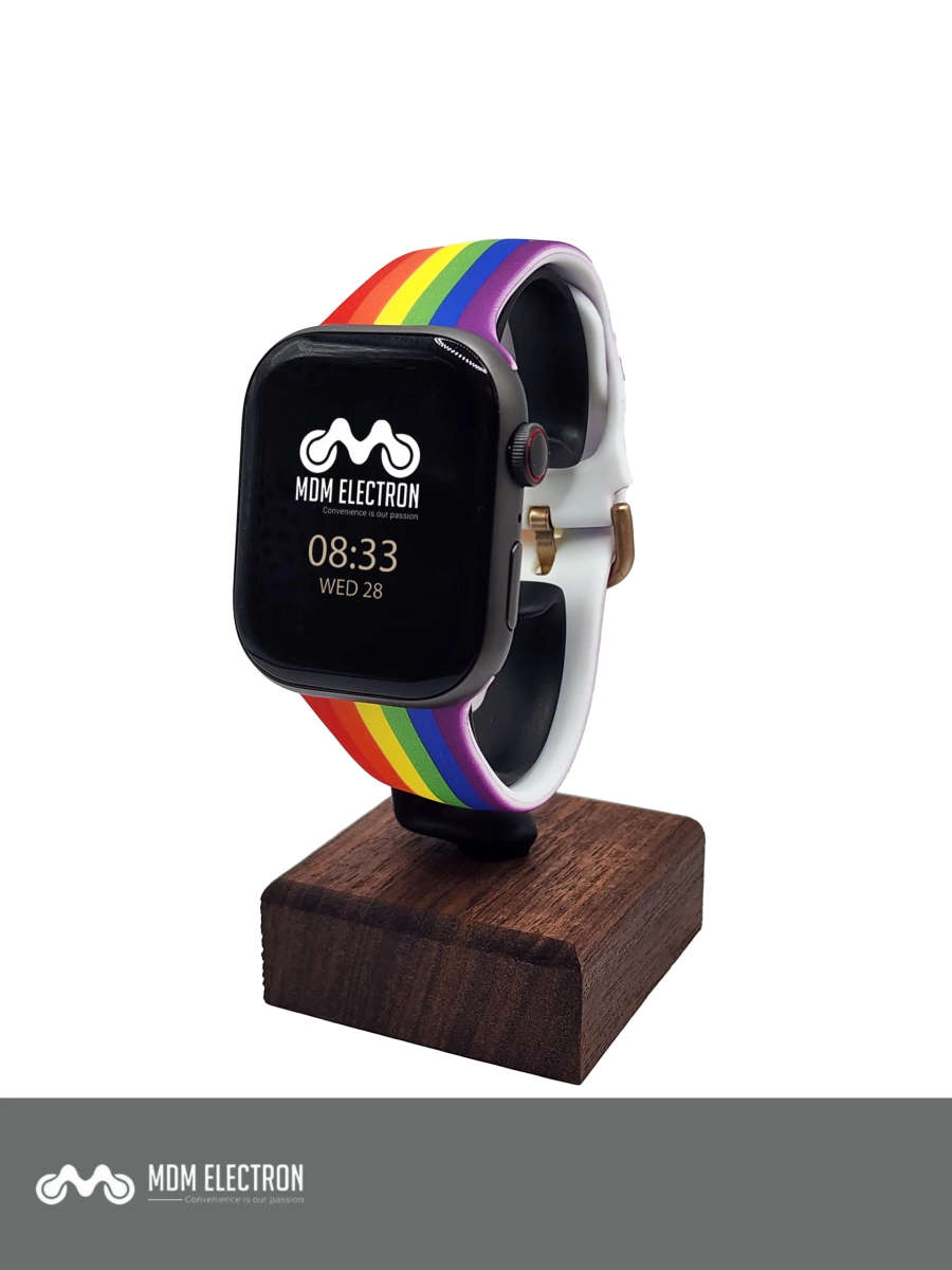 Apple Watch Printed Silicone Strap - Rainbow