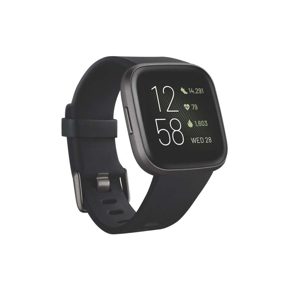 Fitbit Versa 1/2 Silicone Strap Single Loop - Black