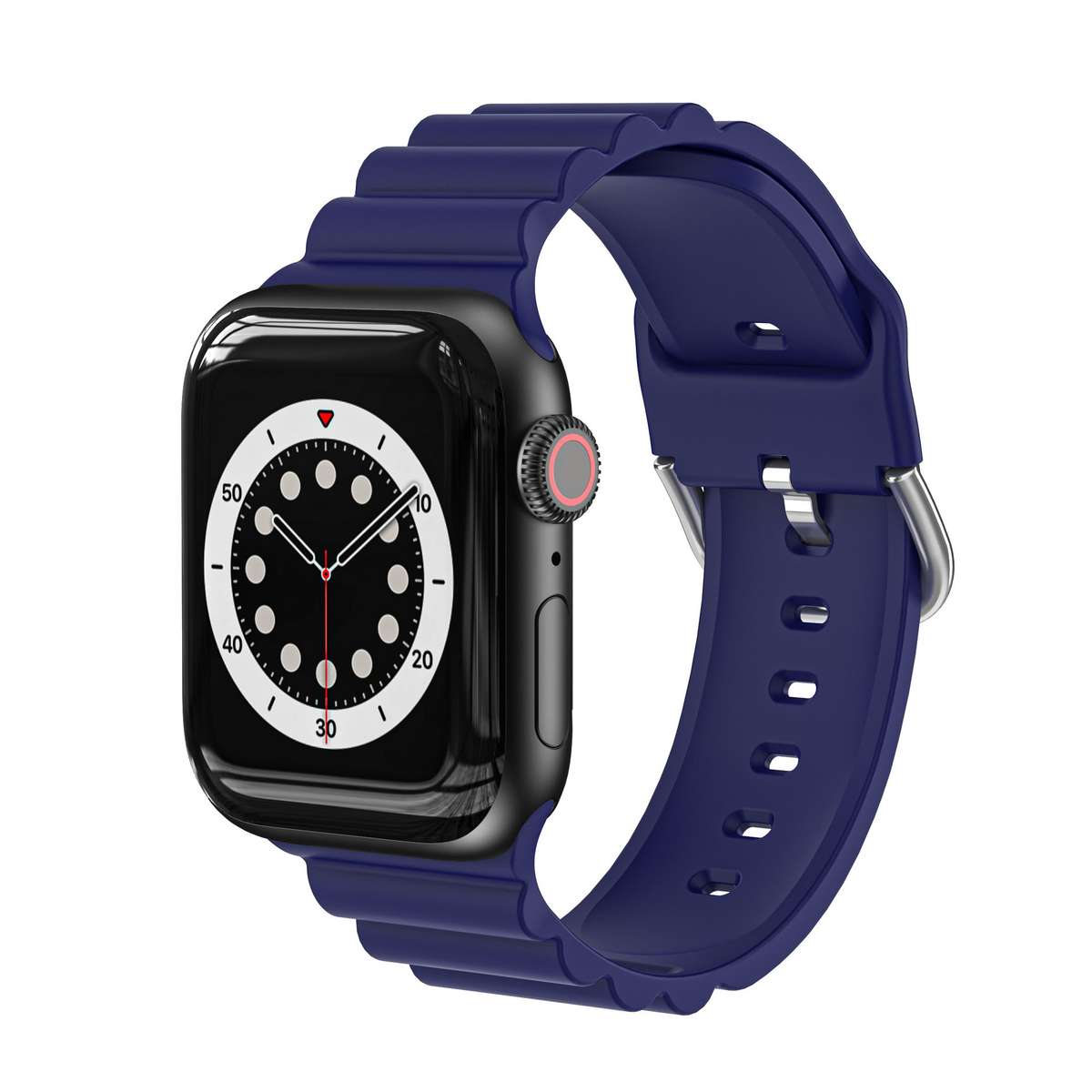 Apple Watch Weave Pattern Silicone Strap - Royal Blue