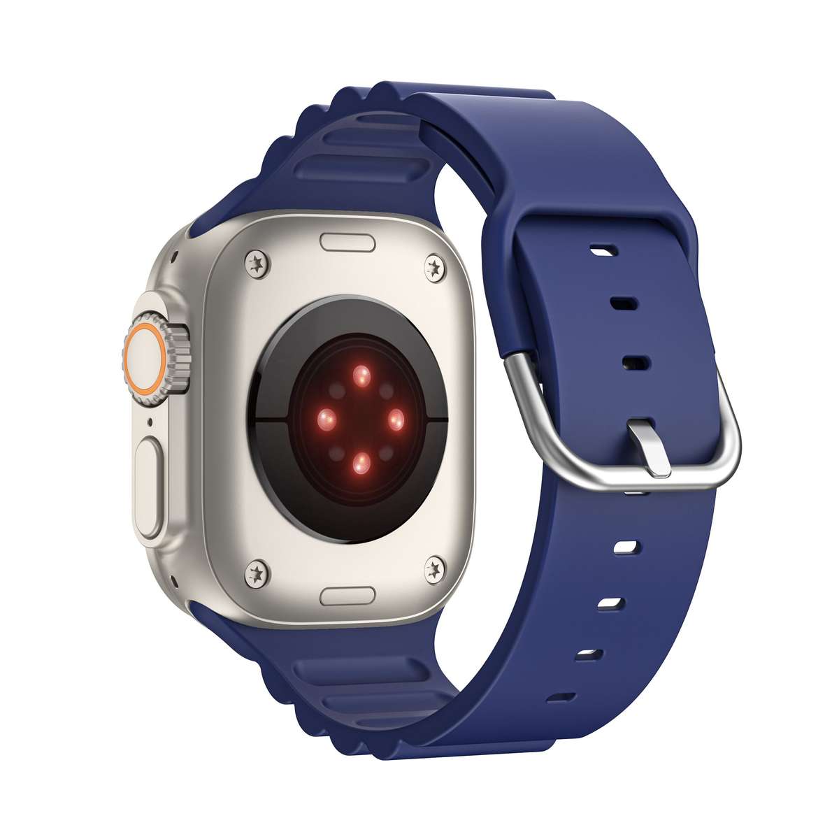 Apple Watch Weave Pattern Silicone Strap - Royal Blue