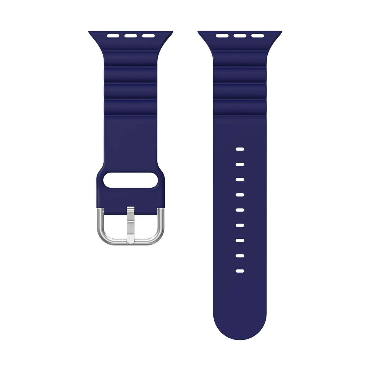 Apple Watch Weave Pattern Silicone Strap - Royal Blue