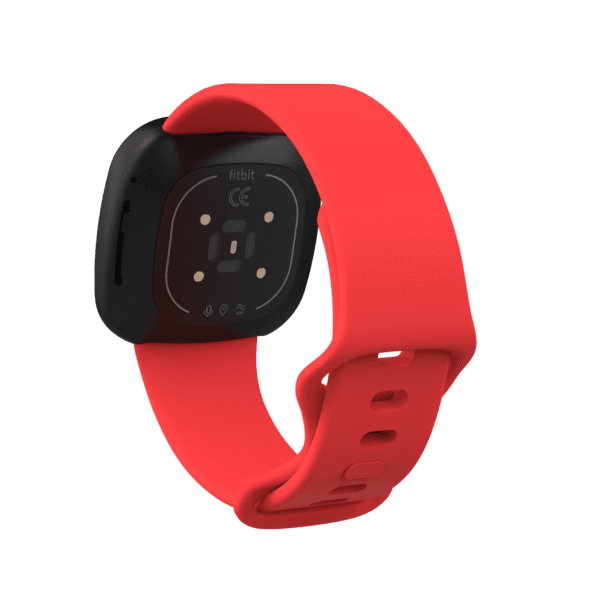 Fitbit Versa 3/4 & Sense Silicone Strap - Red