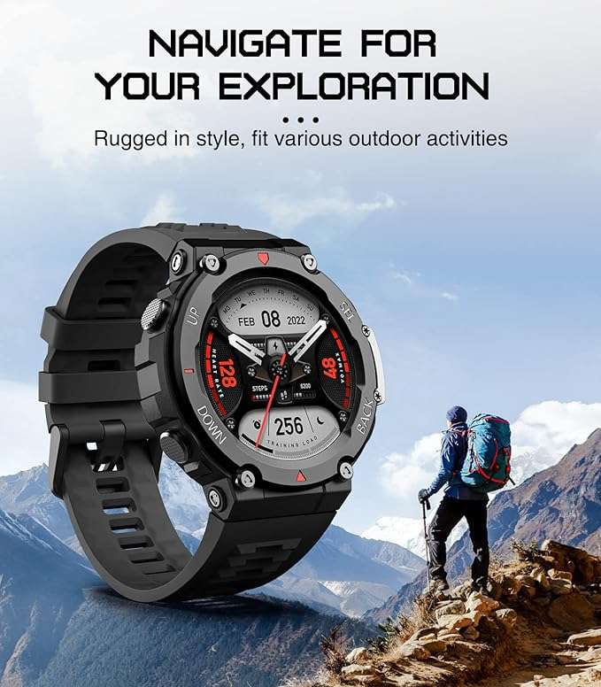 Amazfit T-Rex 2 Silicone Strap - Black