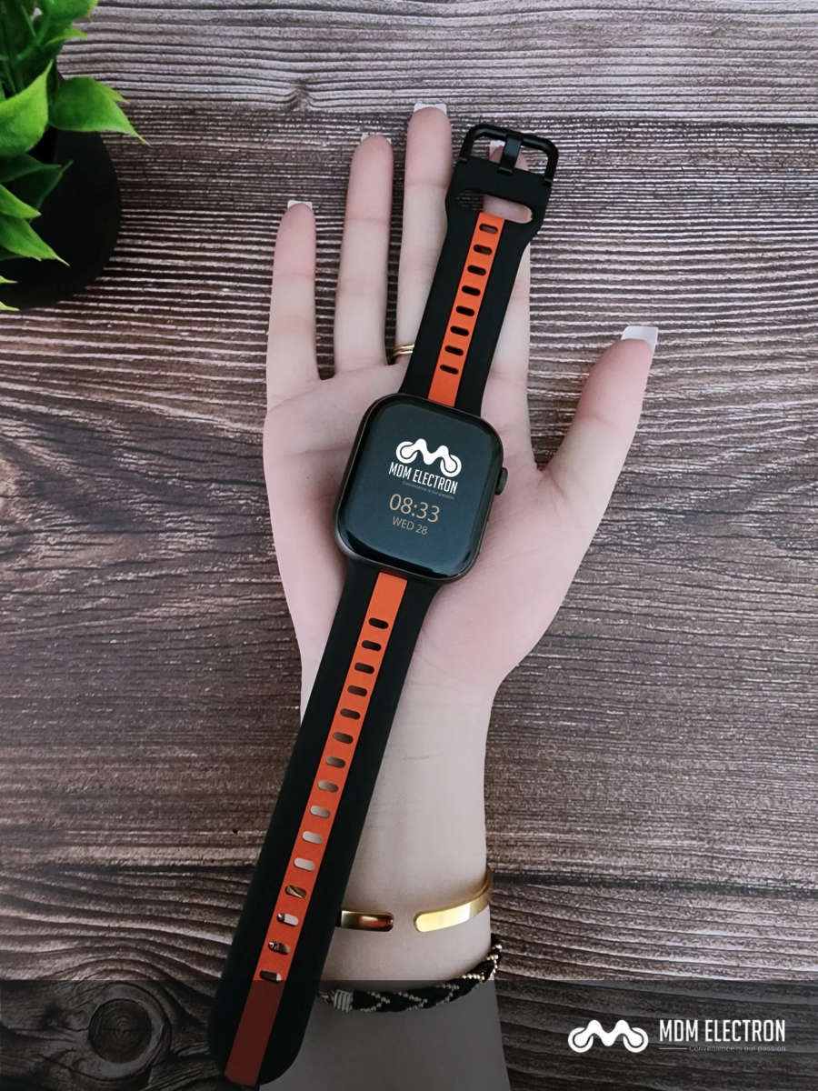 Apple Watch Two Tone Silicone Strap - Black and Red