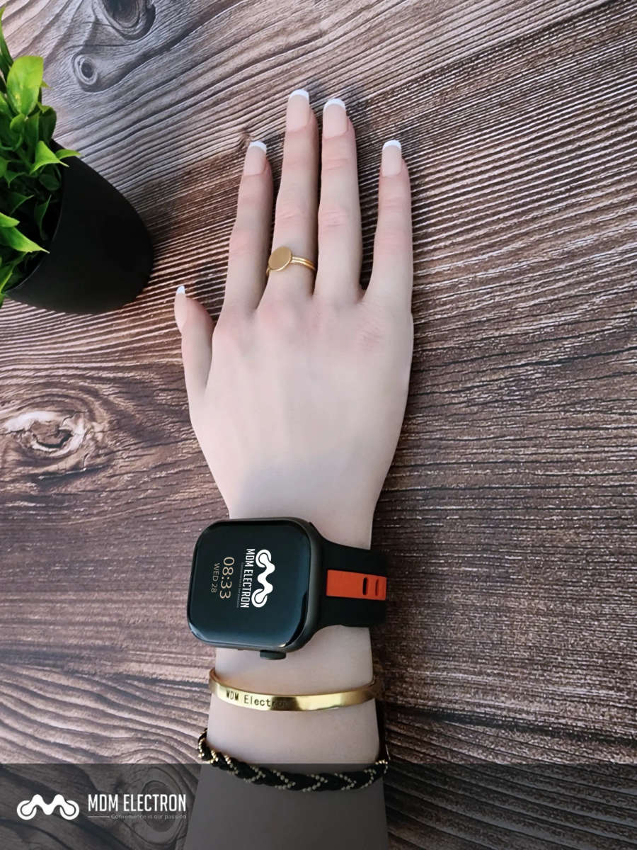 Apple Watch Two Tone Silicone Strap - Black and Red