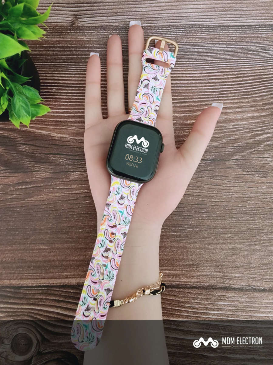 Apple Watch Printed Silicone Strap - Fireworks
