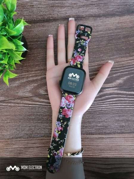 Apple Watch Printed Silicone Strap - Floral Print