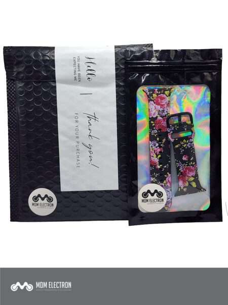 Apple Watch Printed Silicone Strap - Floral Print