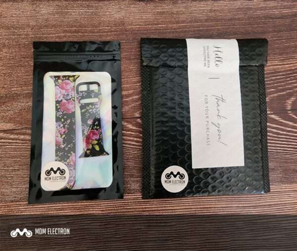 Apple Watch Printed Silicone Strap - Floral Print