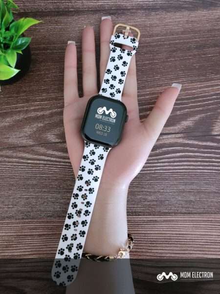 Apple Watch Printed Silicone Strap - Paw Print