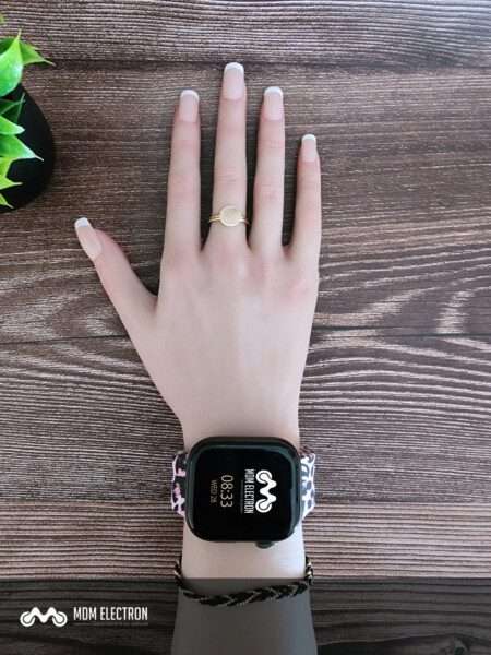 Apple Watch Printed Silicone Strap - Pink Leopard Print