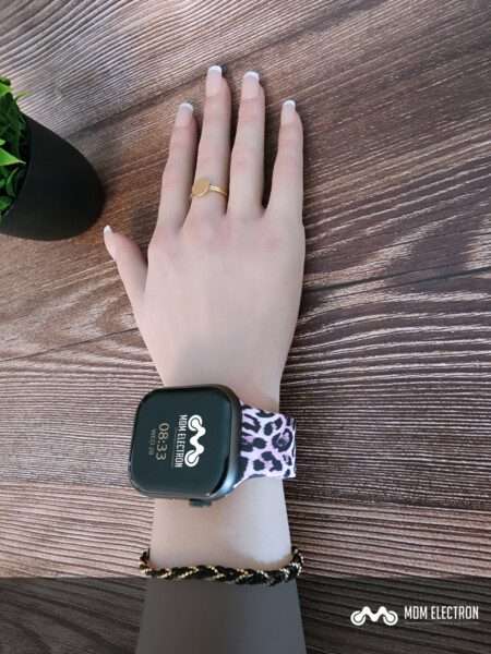 Apple Watch Printed Silicone Strap - Pink Leopard Print