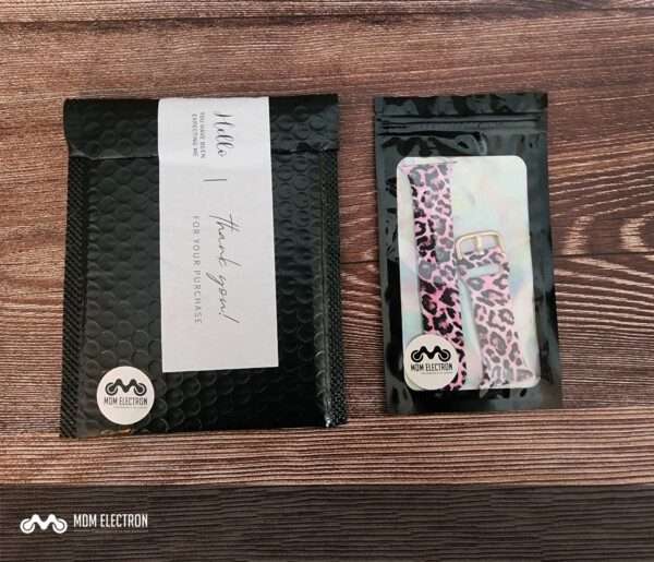Apple Watch Printed Silicone Strap - Pink Leopard Print