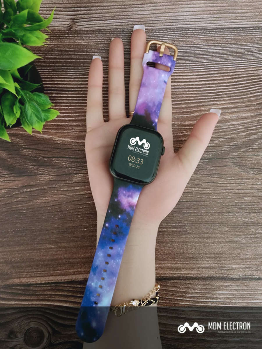 Apple Watch Printed Silicone Strap - Starry Sky