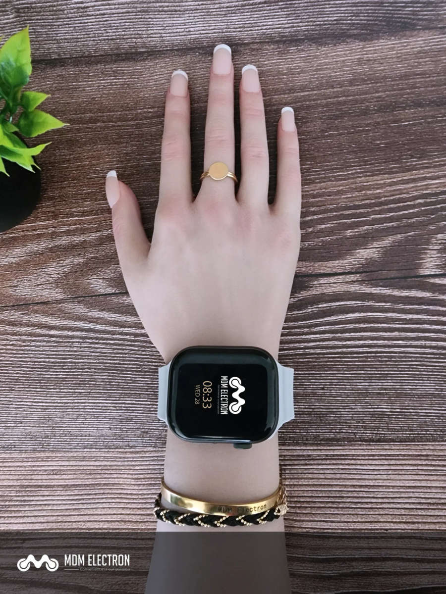 Apple Watch Weave Pattern Silicone Strap - Light Grey