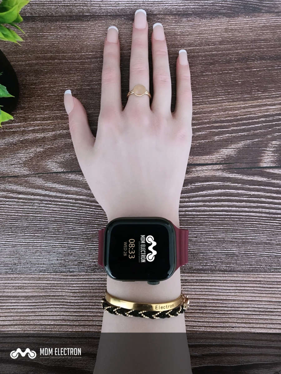Apple Watch Weave Pattern Silicone Strap  Maroon