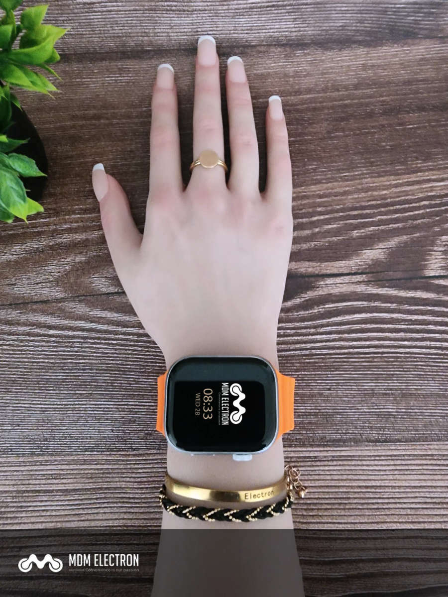 Apple Watch Weave Pattern Silicone Strap - Orange